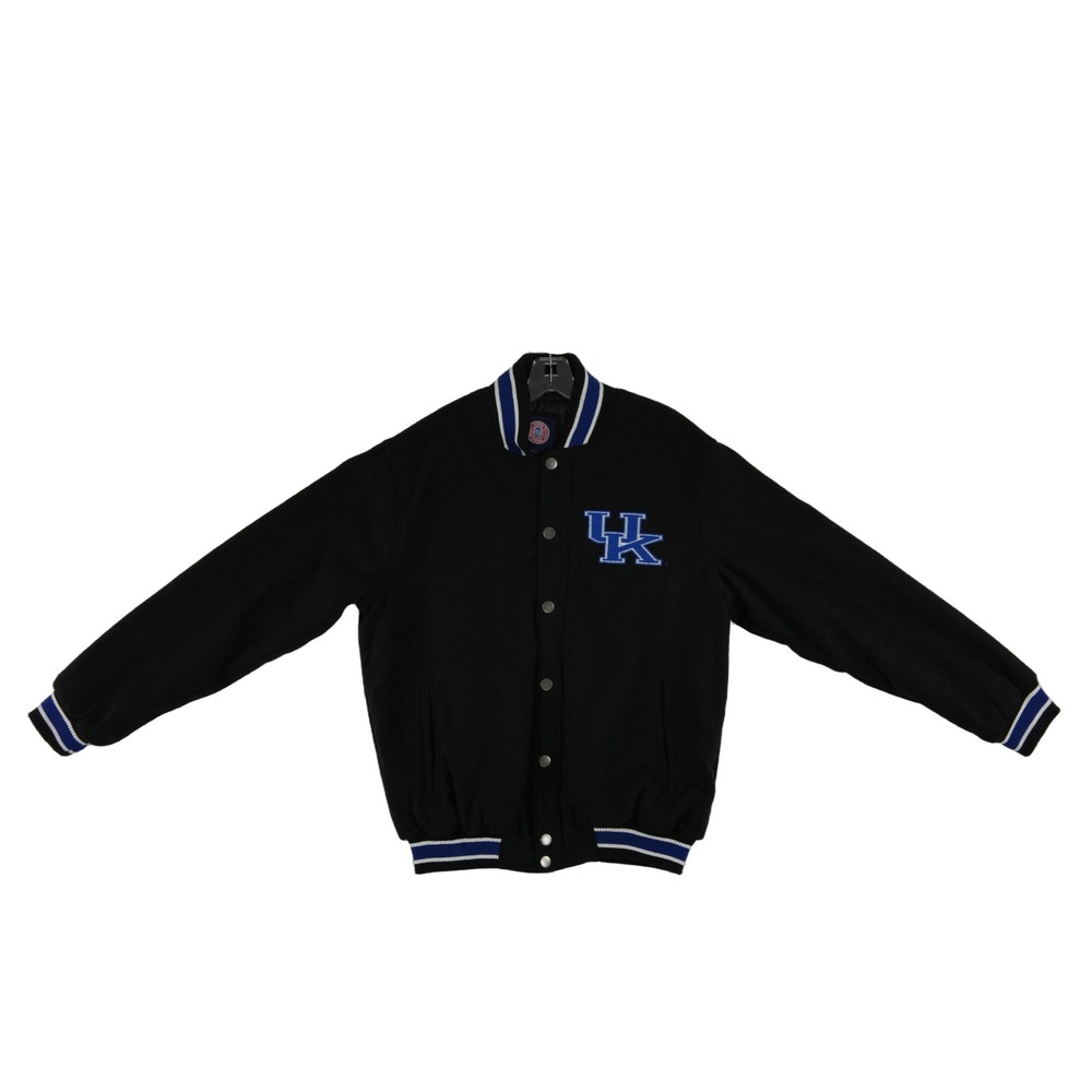 University Kentucky UK Wildcats Varsity Bomber Jacket Coat Mens Size Medium Wool